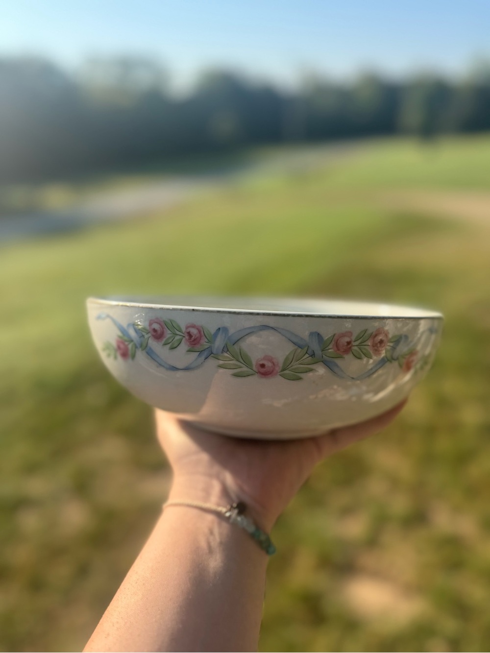 Vintage Hall China Wildfire salad/serving bowl